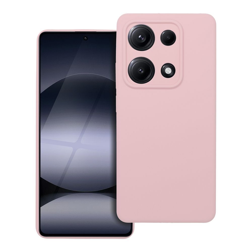 Husa pentru Xiaomi Redmi Note 14S Silicone 2mm (Camera Protection) Powder Roz