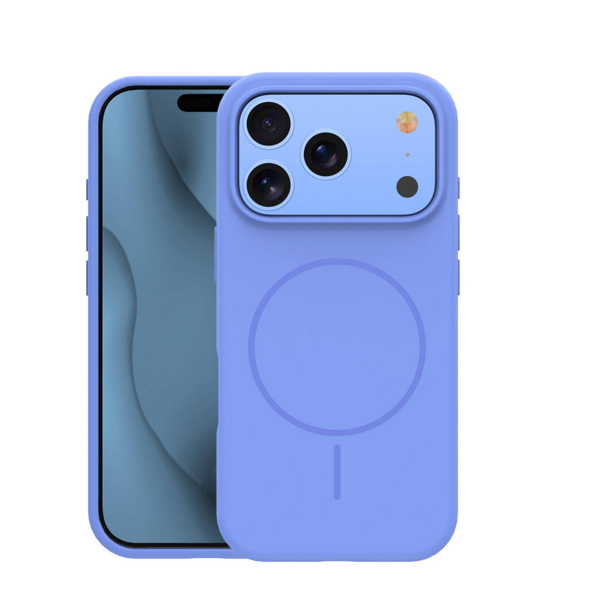 Husa Silicone Thin Mag pentru iPhone 17 Pro 6,3" / iPhone 18 Pro 6,3" Sky Albastru