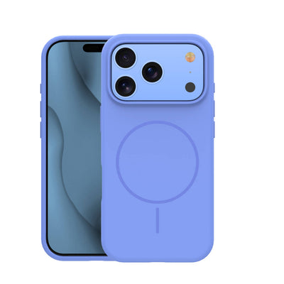 Husa Silicone Thin Mag pentru iPhone 17 Pro 6,3" / iPhone 18 Pro 6,3" Sky Albastru