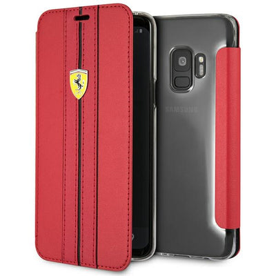 Husa Ferrari Book Fesurflbkts9reb S9 G960 Rosu/Rosu Urban