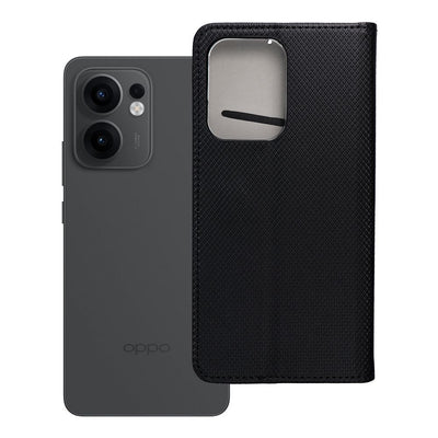 Husa Smart Book pentru Oppo Reno 13F 4G / 5G Negru