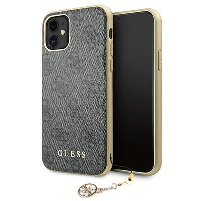 Husa Guess Guhcn61gf4ggr iPhone 11 6.1" / Xr Gri/Gri Hard 4G Charms Collection