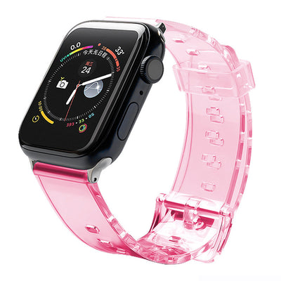 Curea Silicone Bracelet Bracelet pentru deschis Apple Watch 42 / 44 Mm - Rosu