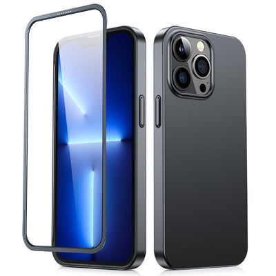 Folie Joyroom 360 Full Husa Front And Husa pentru iPhone 13 Pro + sticla protectie Negru Negru)