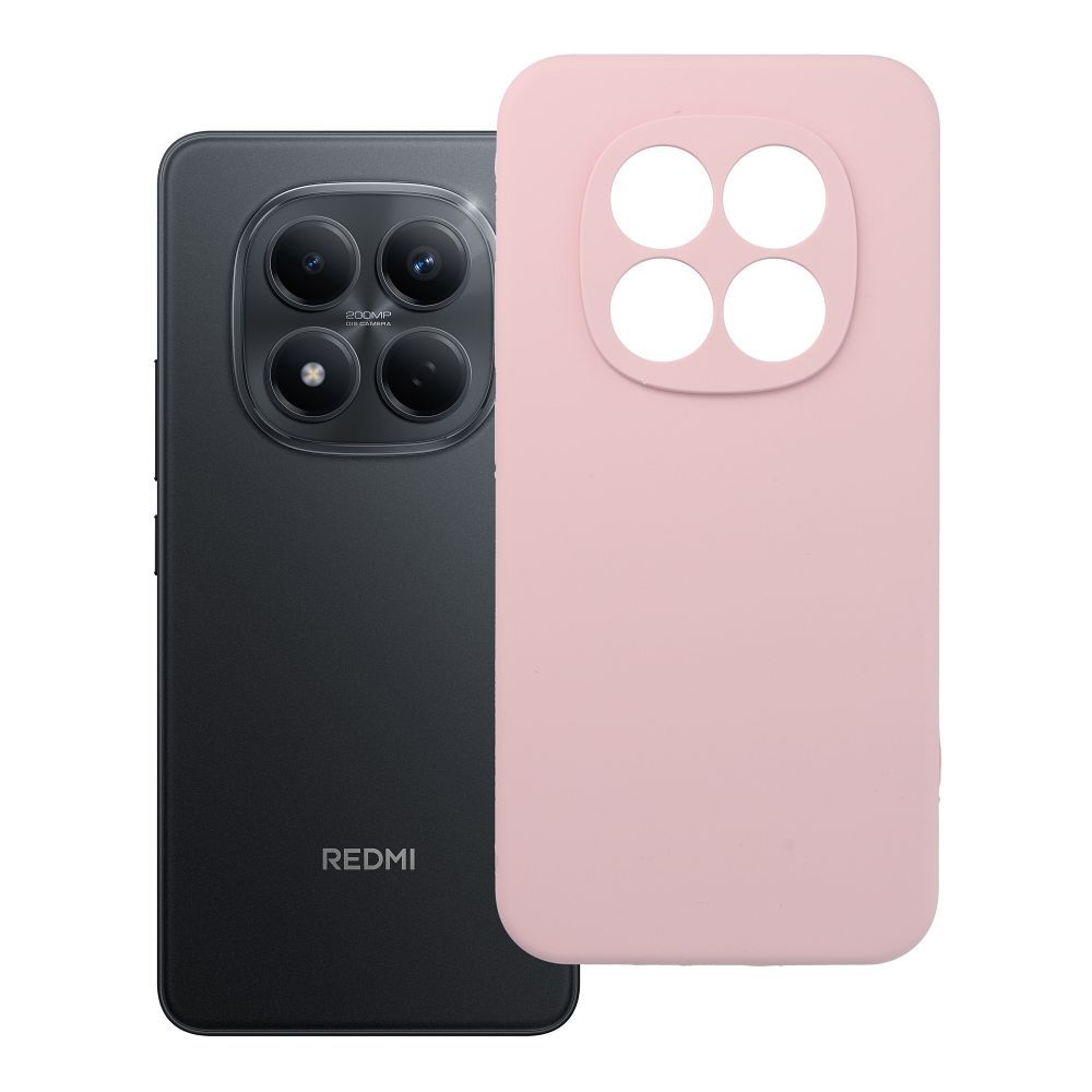 Husa pentru Xiaomi Redmi Note 15 PRO 5G Silicone 2mm (Camera Protection) Powder Roz