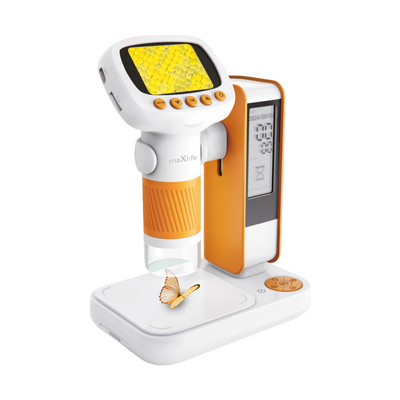 Suport auto Maxlife Digital Microscope cu Stand Portocaliu