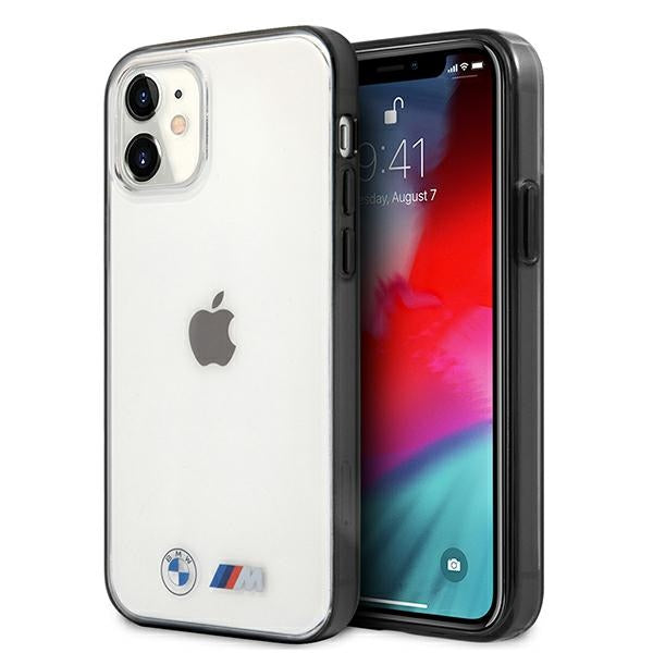 Husa BMW Sandblast pentru iPhone 12 Mini - Transparent