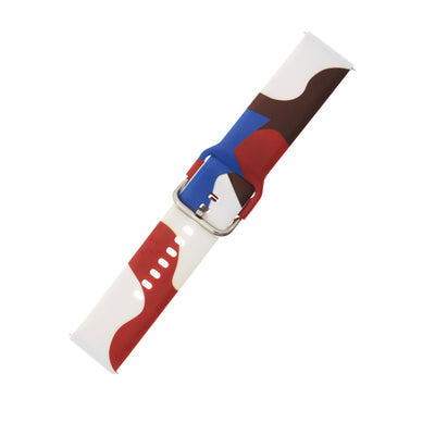 Curea Moro pentru Samsung Galaxy Watch 40 / 41 / 42 / 43 / 44 Mm Silicone Bracelet Watch Band - Pattern 8