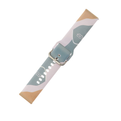 Curea Moro pentru Samsung Galaxy Watch 40 / 41 / 42 / 43 / 44 Mm Silicone Bracelet Watch Band - Pattern 17