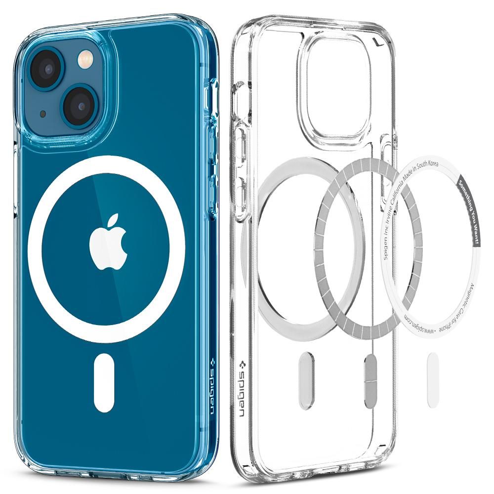 Husa Spigen Ultra Hybrid Mag cu Magsafe pentru iPhone 13 Mini - Alb