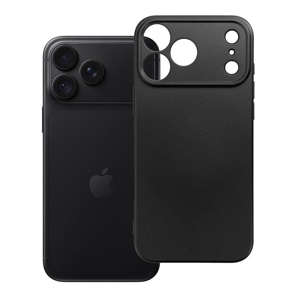 Husa Metallic pentru iPhone 18 Pro Max / 17 Pro Max Negru