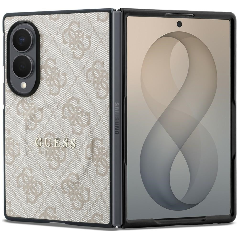 Husa Guess HC Magnetic 4G PU Classic pentru Samsung Galaxy Z Fold 8 Roz