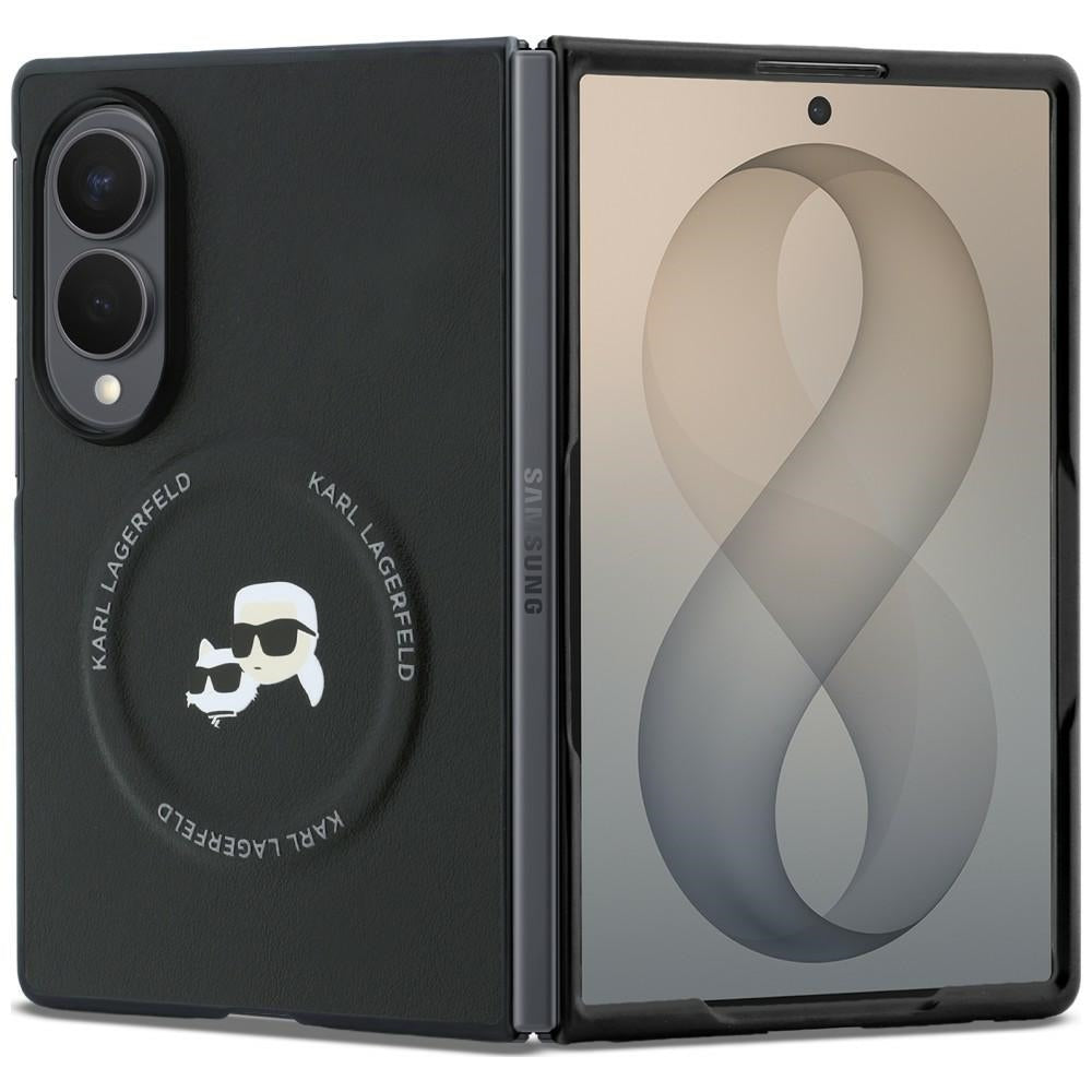 Husa Karl Lagerfeld HC Magnetic PU K&C Pins pentru Samsung Galaxy Z Fold 8 Negru
