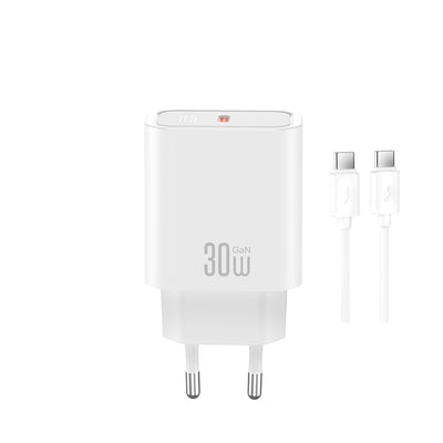 Cablu XO Incarcator priza Ce41 PD 30W 1x Usb-c Alb + Usb-c - Usb-c