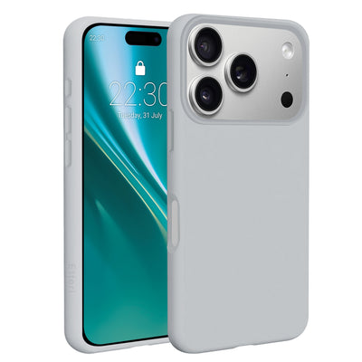 Husa Etteri Silicone Mag pentru iPhone 17 Pro / 18 Pro Argintiu