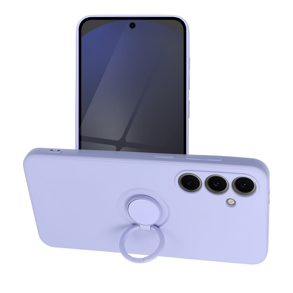 Husa Silicone Ring pentru Samsung S24 FE Mov