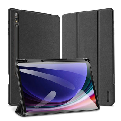 Husa DUX Ducis Domo Foldable cu Pencil Storage pentru Samsung Tab S10 Plus/S9 Plus/S9fe Plus Negru
