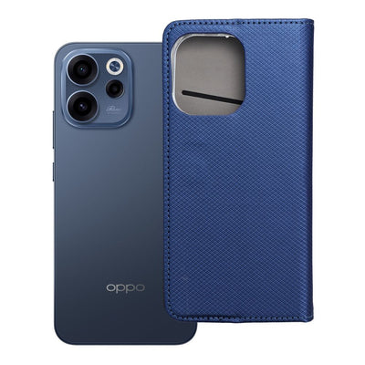 Husa Smart Book pentru Oppo Reno 15 Bleumarin
