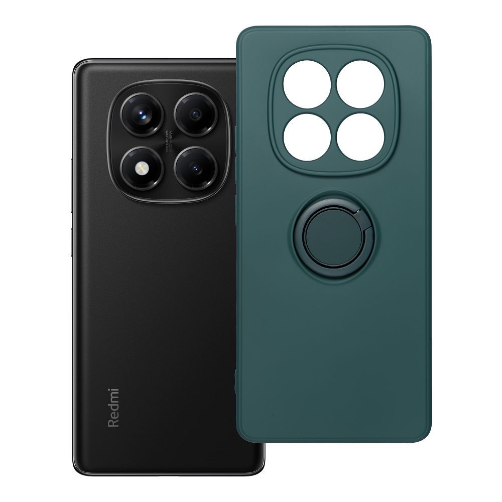 Husa Silicone Ring pentru Xiaomi Redmi Note 14 PRO 4G Verde