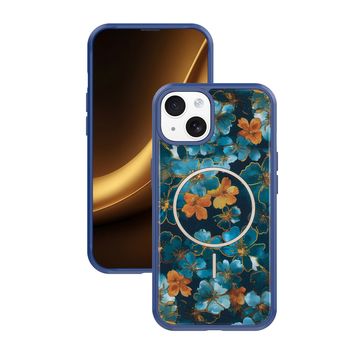 Husa Golden Autumn pentru iPhone 15 6,1" Albastru inchis
