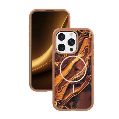 Husa Golden Autumn pentru iPhone 15 Pro 6,1" Maro