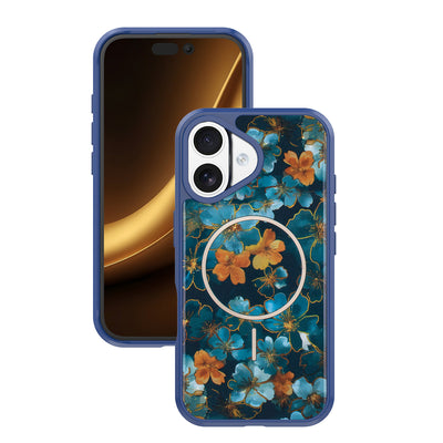Husa Golden Autumn pentru iPhone 16 6,1" Albastru inchis