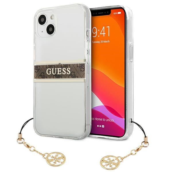 Curea Guess Guhcp13skb4gbr iPhone 13 Mini 5.4" Transparent Hardcase 4G Maro Charm