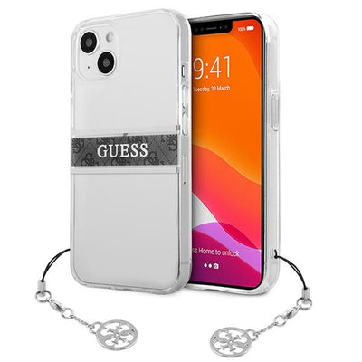 Curea Guess Guhcp13skb4ggr iPhone 13 Mini 5.4" Transparent Hardcase 4G Gri Charm