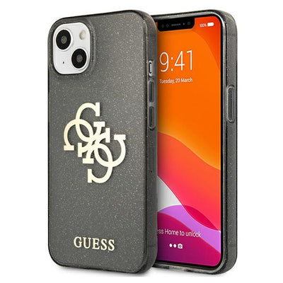 Husa Guess Guhcp13spcugl4gbk iPhone 13 Mini 5.4" Negru/Negru Hard Glitter 4G Big Logo