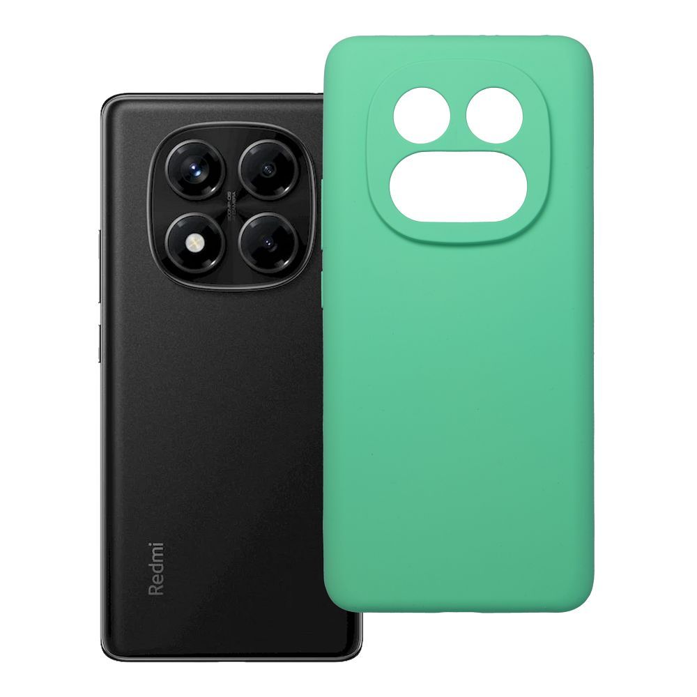 Husa pentru Xiaomi Redmi Note 14 PRO 4G Silicone 2mm (Camera Protection) Mint