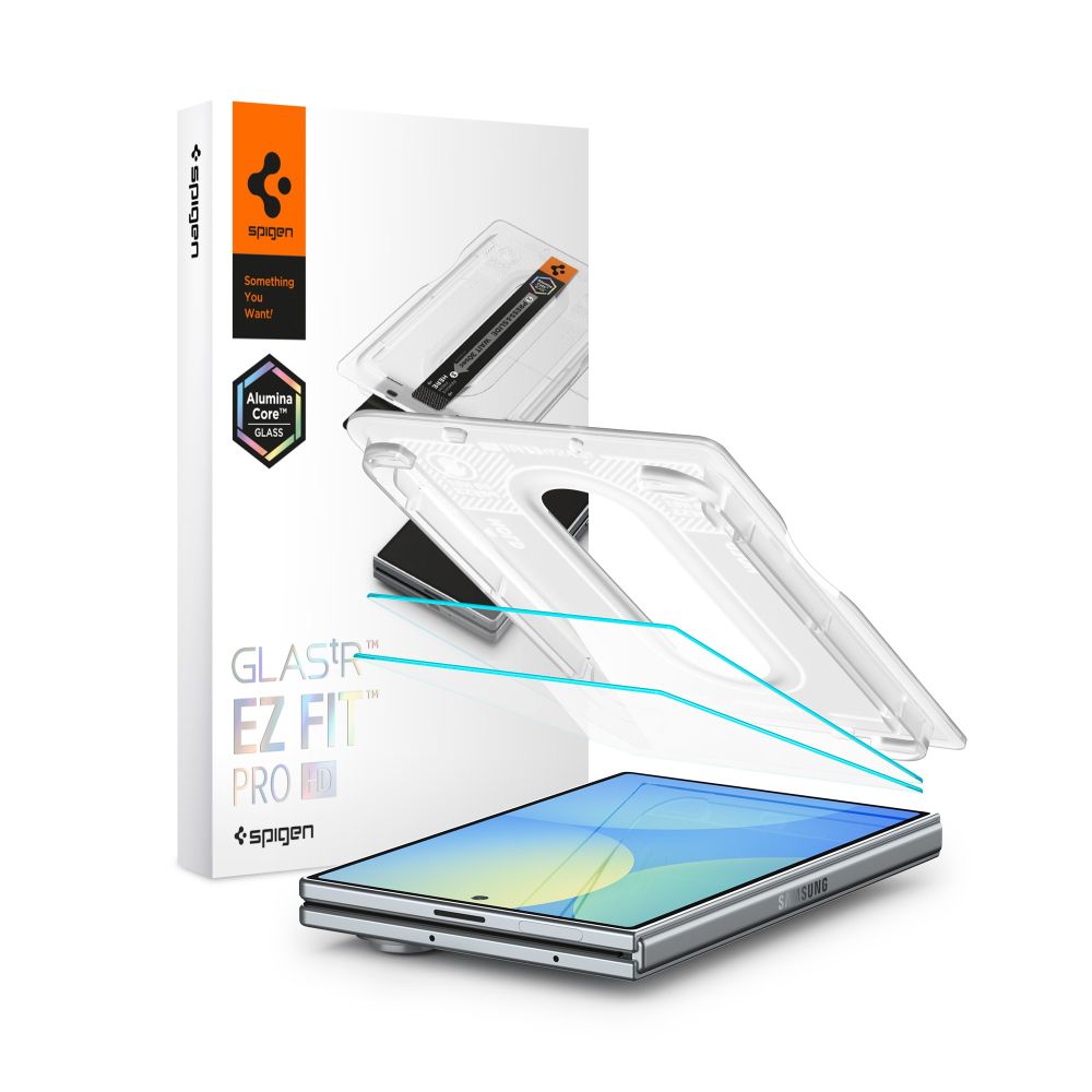 Folie sticla Spigen Glas.tr EZ Fit Pro AC 2-pack Galaxy Z Fold 8 Transparent