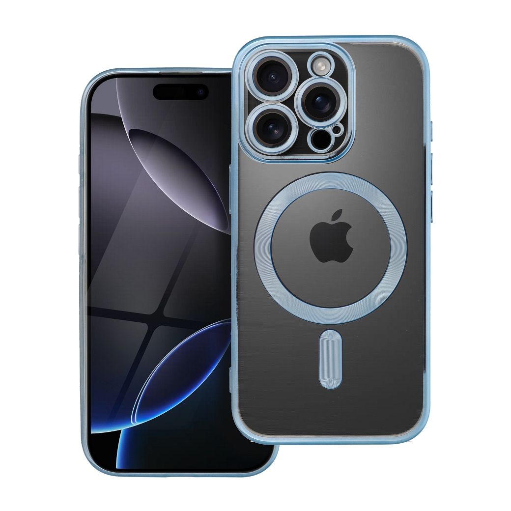 Husa Electro Mag pentru iPhone 16 PRO Compatible cu Magsafe Albastru