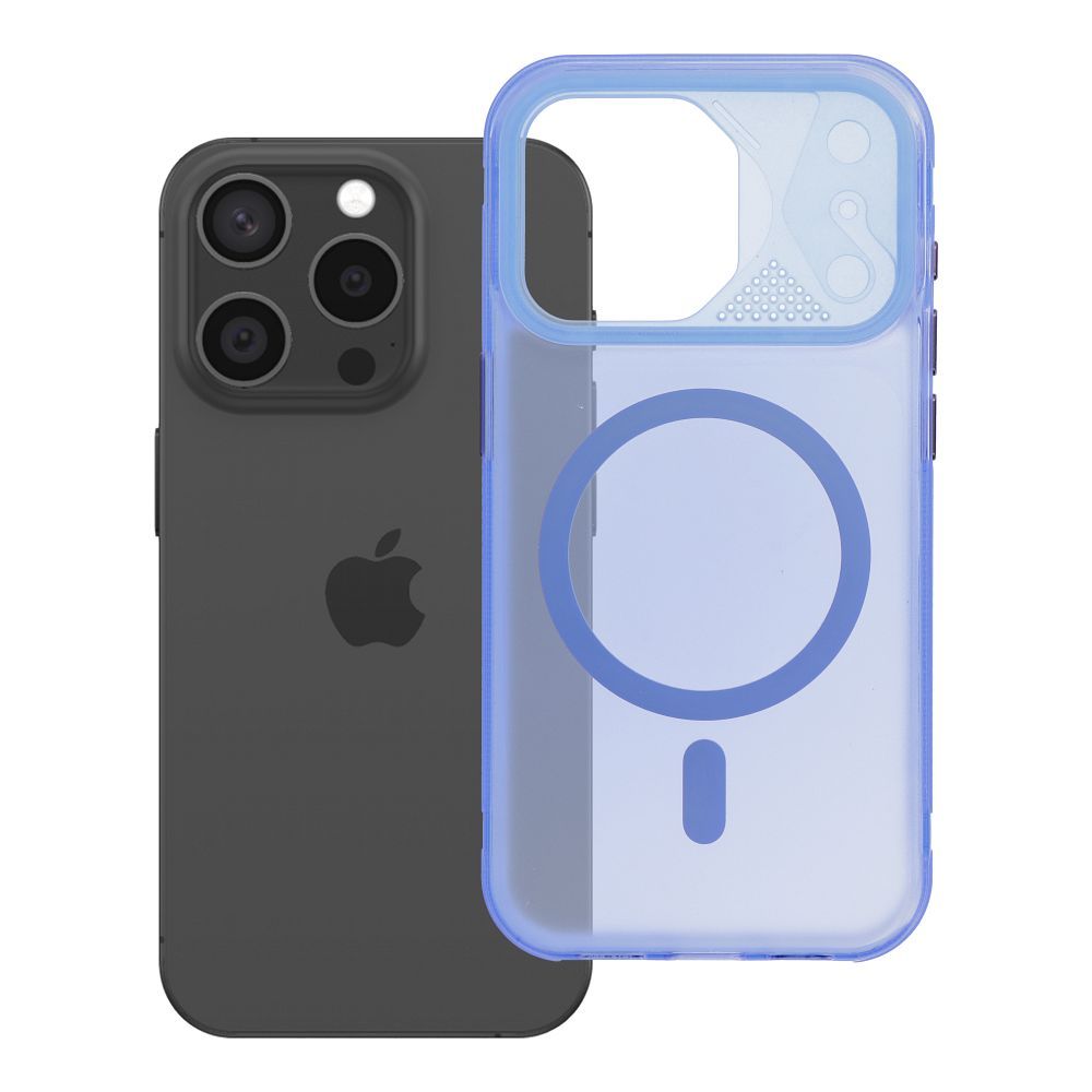 Husa Aurora pentru iPhone 15 PRO Compatible cu Magsafe Albastru