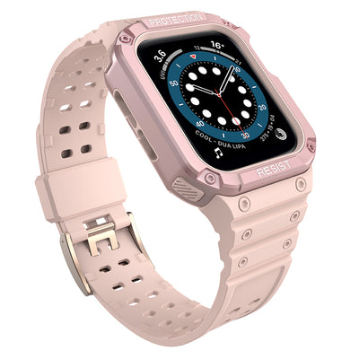 Husa Protect Curea Curea pentru Apple Watch 42/44/45mm Armored Curea - Roz