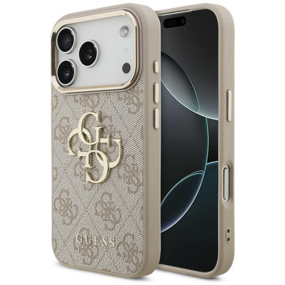 Husa Guess 4G Big 4G Classic Logo pentru iPhone 18 Pro / iPhone 17 Pro Roz