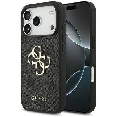Husa Guess 4G Big Logo pentru iPhone 18 Pro / iPhone 17 Pro Negru