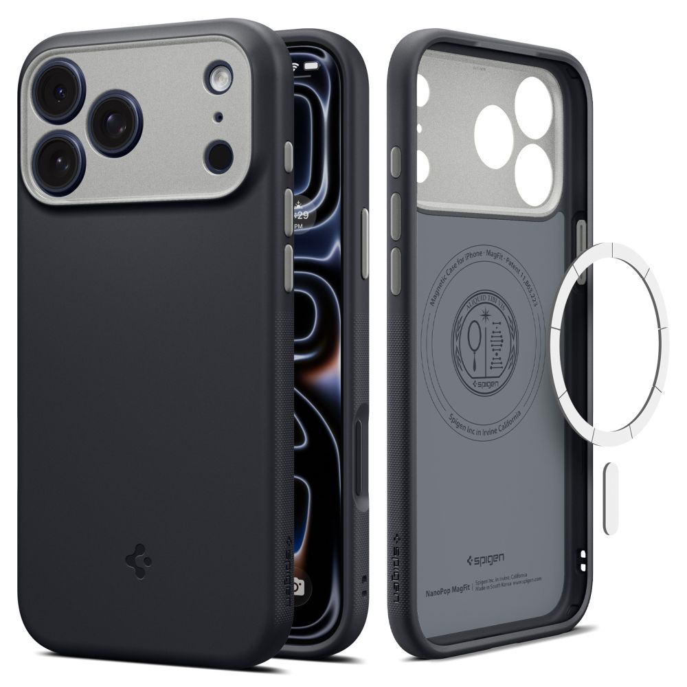 Husa Spigen Nano Pop Magsafe pentru iPhone 17 Pro / 18 Pro Negru