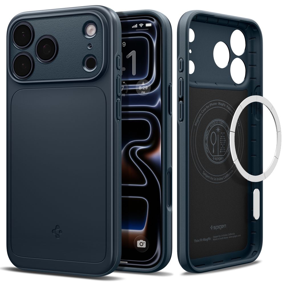 Husa Spigen Thin Fit Magsafe pentru iPhone 17 Pro Max / 18 Pro Max Albastru
