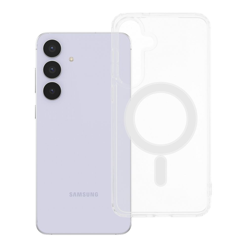 Husa Transparent Mag (STR) pentru Samsung S25 FE Compatible cu Magsafe Transparent