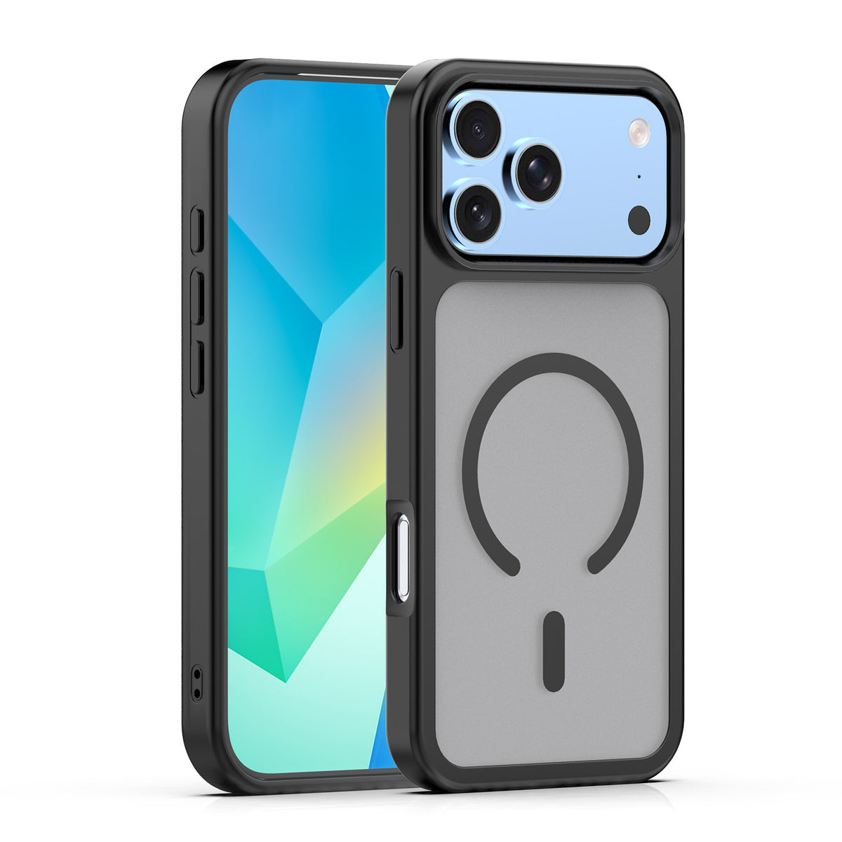 Husa Mag Matt pentru iPhone 17 Pro Max 6,9" / 18 Pro Max 6,9" Negru Big Hole