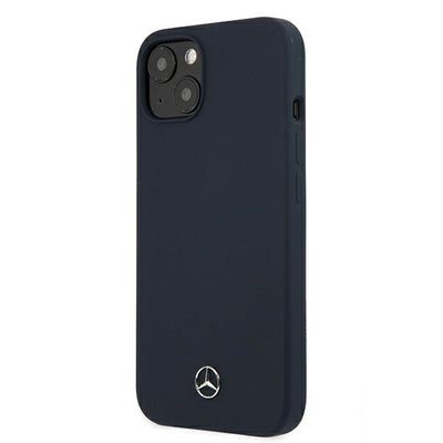 Husa Mercedes Silicone Line pentru iPhone 13 Mini - Bleumarin