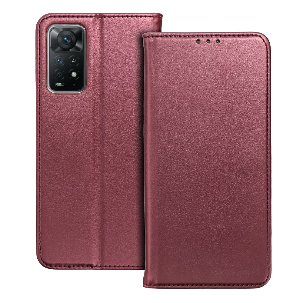 Husa Flip pentru Oppo Reno 16F / 16FS Smart Magneto Burgundy