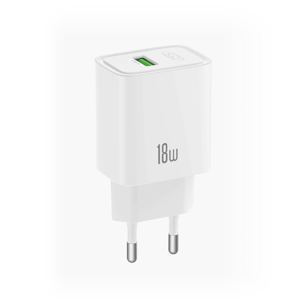 Incarcator priza XO Ce50 QC 18W 1x USB Alb