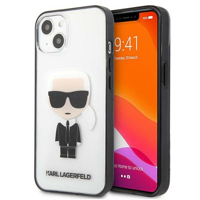 Husa Karl Lagerfeld Iconik Karl pentru iPhone 13 Mini - Transparent