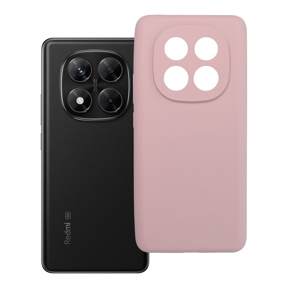 Husa pentru Xiaomi Redmi Note 14 PRO 5G Silicone 2mm (Camera Protection) Powder Roz