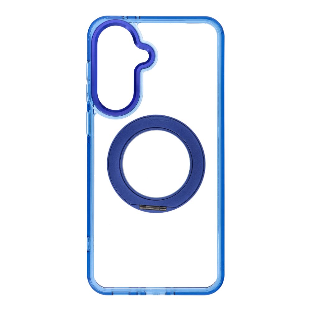 Husa pentru Samsung A37 Frame Circle Stand Compatible cu Magsafe Bleumarin