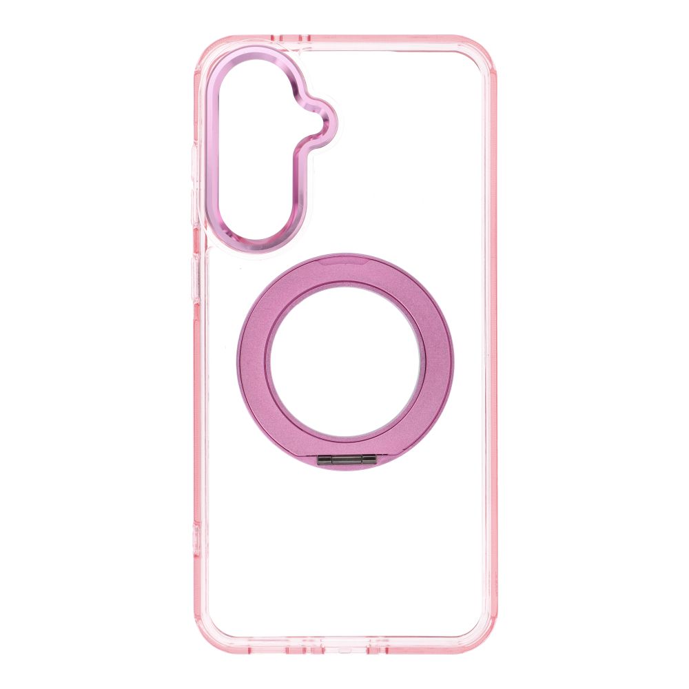 Husa pentru Samsung A36 Frame Circle Stand Compatible cu Magsafe Roz