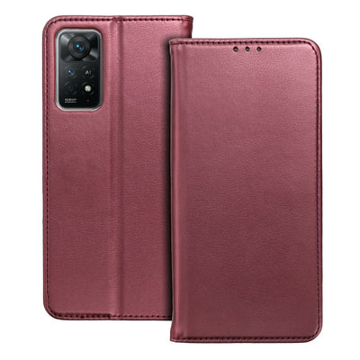 Husa Flip pentru Xiaomi Redmi 17C Smart Magneto Burgundy