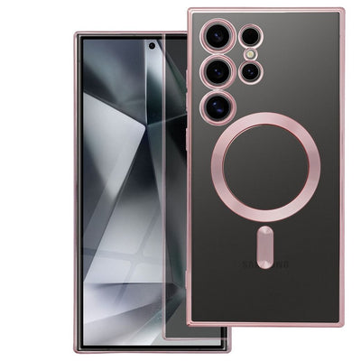 Husa Electro Mag pentru Samsung A08 Compatible cu Magsafe Auriu-rose
