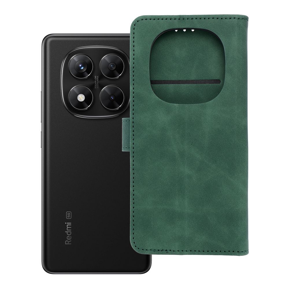 Husa Tender Book Flip pentru Xiaomi Redmi Note 14 PRO 5G / 14 PRO Plus 5G Verde